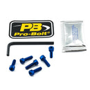 Aluminium Fuel Cap Kit Blue For Kawasaki EX 250 R 2008-2012
