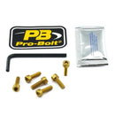 Aluminium Fuel Cap Kit Gold For Kawasaki EX 250 R 2008-2012