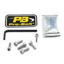 Aluminium Fuel Cap Kit Silver For Kawasaki EX 250 R 2008-2012