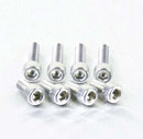Aluminium Fuel Cap Kit Silver For Suzuki DL 1000 2002-2009