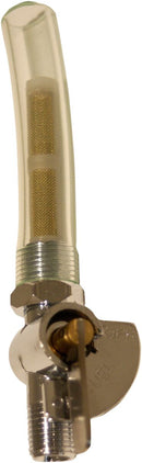 British-Style Fuel Petcock Chrome / Gold 43-67182 - 1/4 Inch BSP