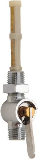 British-Style Fuel Petcock Chrome / Gold 43-67184 - 1/4 Inch BSP