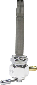 Power-Flo Single Outlet Reserve Fuel Valve Aluminum / Polished For Kawasaki KZ 1000 1977-2005
