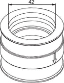 Carburetor Mounting Flange Black For Ski-Doo (BRP) Alpine 2 500