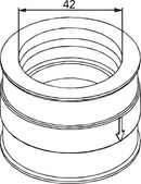 Carburetor Mounting Flange Black For Ski-Doo (BRP) Alpine 2 500