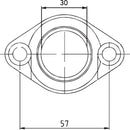 Carburetor Mounting Flange Black For Polaris Gemini 250