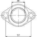 Carburetor Mounting Flange Black For Polaris Gemini 250