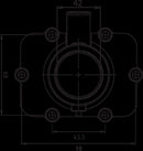 Carburetor Mounting Flange Black For Ski-Doo (BRP) Formula 3 600 1997
