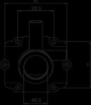 Carburetor Mounting Flange Black