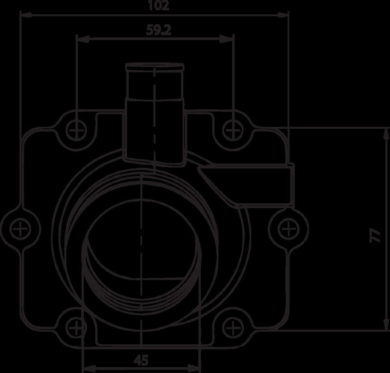 Carburetor Mounting Flange Black For Polaris XC 800 SP Edge 2001