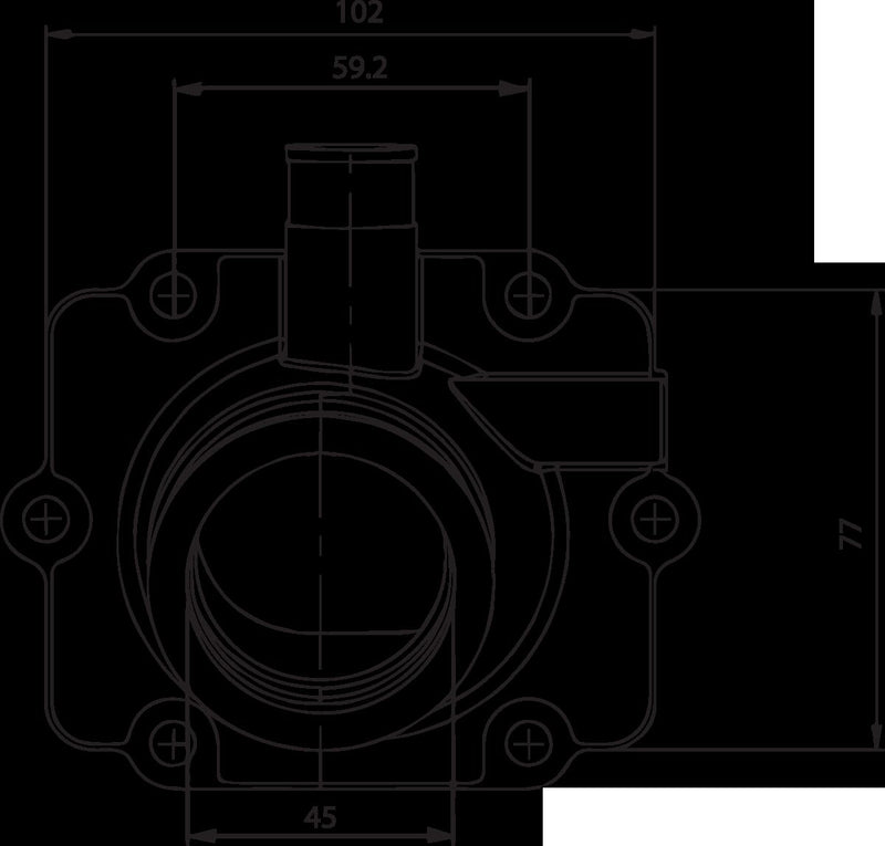 Carburetor Mounting Flange Black For Polaris XC 800 SP Edge 2001