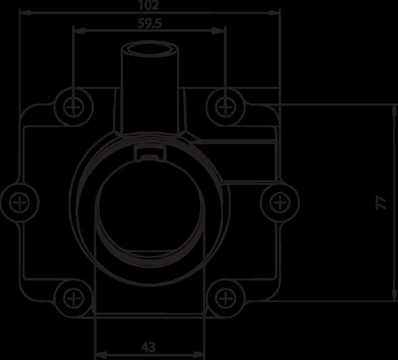 Carburetor Mounting Flange Black For Polaris XC 700 1999-2000