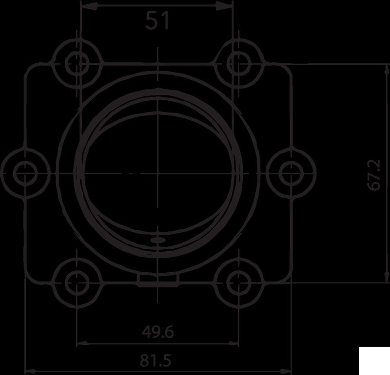Carburetor Mounting Flange Black For Arctic Cat ZL 600 ESR EFI 2003