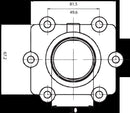 Carburetor Mounting Flange Black For Arctic Cat ZRT 800 1998