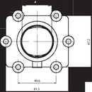 Carburetor Mounting Flange Black For Arctic Cat ZR 600 1998