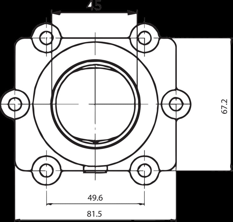 Carburetor Mounting Flange Black For Arctic Cat ZR 600 1999-2002