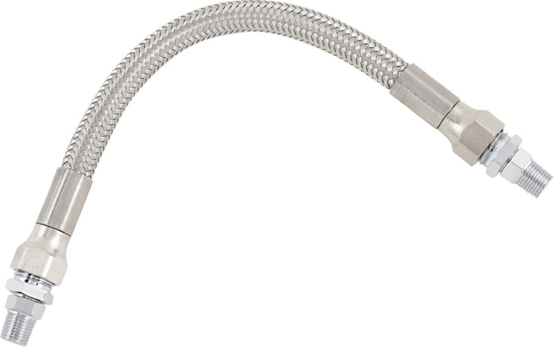 Universal Stainless Steel Braided Oil Line Chrome - 8.7 MM | Vendor No 608