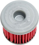 Oil Filter Red / Silver For Honda C 125 ABS 2021-2024 - 36 MM