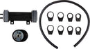 Vertical Frame-Mount Oil Cooler Kit Black For Harley Davidson FLD 1690 2012-2013