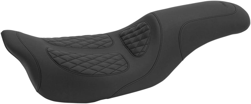 Dave Perewitz Signature Series Fastback 2-Up Seat Black For Harley Davidson FLH 1868 ABS 2021 - 47 CM