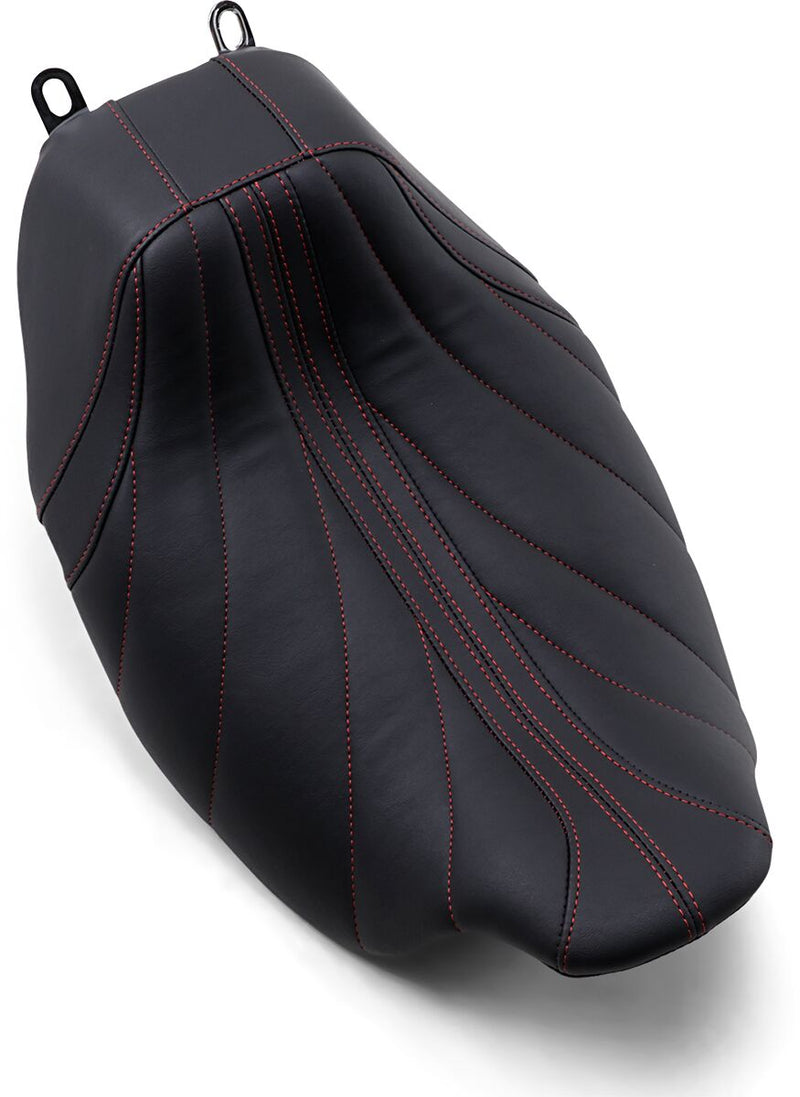 Revere Journey Solo Seat Black / Red For Harley Davidson FLH 1868 ABS 2021