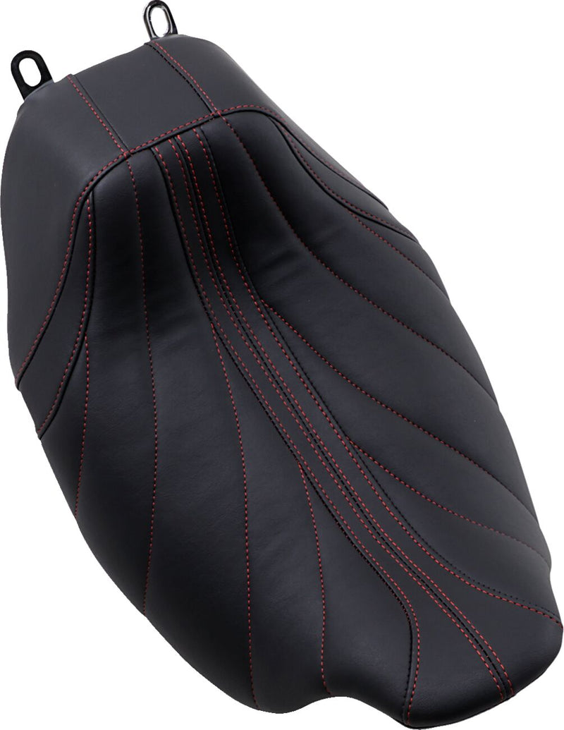 Revere Journey Solo Seat Black / Red For Harley Davidson FLH 1868 ABS 2021