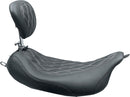 Wide Tripper Solo Seat With Removable Driver Backrest Black / Grey For Harley Davidson FLH 1868 ABS 2021