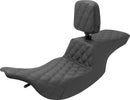 Tour Step-Up Seat Black For Harley Davidson FLHT 1340 - 45.5 CM