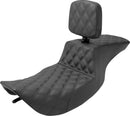 Tour Step-Up Seat Black For Harley Davidson FLHR 1340 - 38 CM