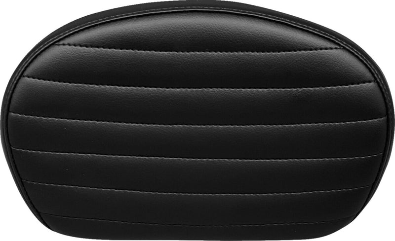 Sissy Bar Pad Pleated Dull Medium Black For Harley Davidson FLDE 1750 ABS