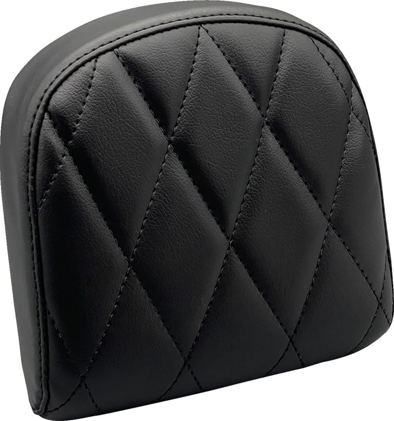 Sissy Bar Pad Diamond Dull Small Black For Harley Davidson FLDE 1750 ABS