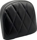 Sissy Bar Pad Diamond Shiny Small Black For Harley Davidson FLDE 1750 ABS