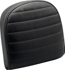 Sissy Bar Pad Pleated Dull Small Black For Harley Davidson FLDE 1750 ABS