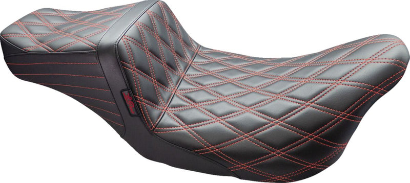 Tailwhip Seat Black / Red For Harley Davidson FLH 1868 ABS