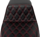 Lattice Stitch Step-Up Seat Black For Harley Davidson FLHR 1690 - 30.5 CM
