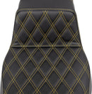 Lattice Stitch Step-Up Seat Black For Harley Davidson FLHR 1584 ABS - 40.5 CM