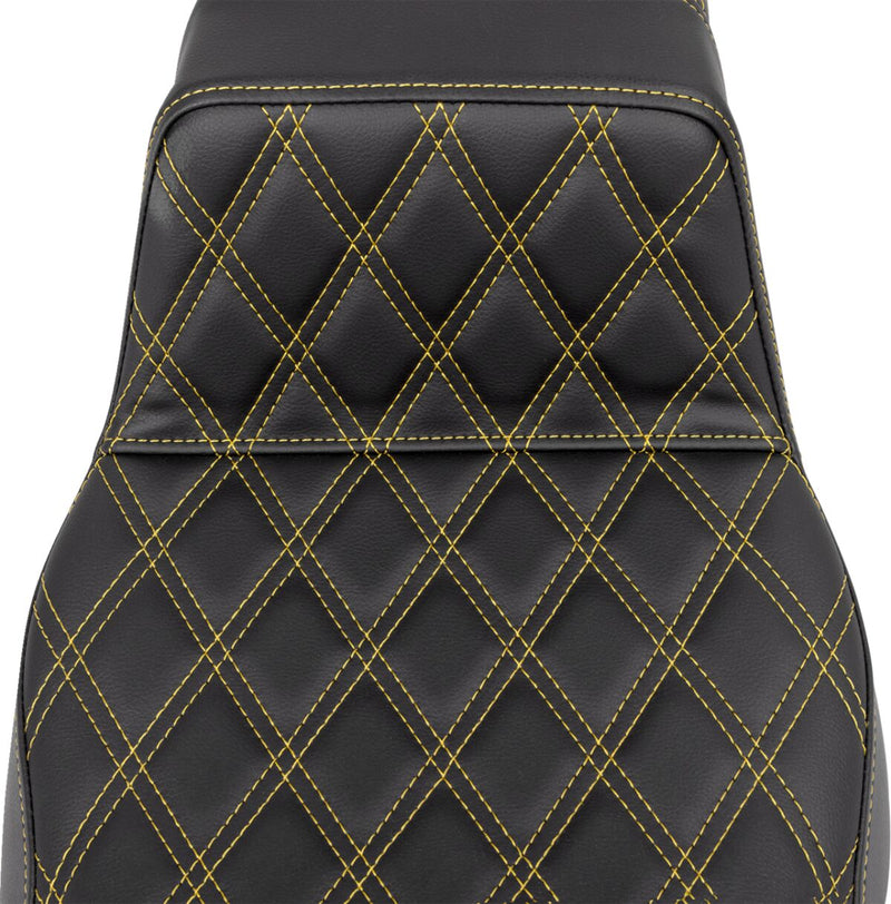 Lattice Stitch Step-Up Seat Black For Harley Davidson FLHR 1584 ABS - 40.5 CM