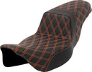 Lattice Stitch Step-Up Seat Black For Harley Davidson FLHR 1584 - 30.5 CM