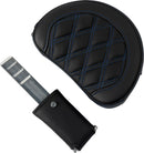 Roadsofa™ Lattice Stitch Seat Black / Blue For Harley Davidson FLHR 1584 - 38 CM