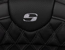 Roadsofa™ Lattice Stitch Seat Black / Grey For Harley Davidson FLHR 1584 - 38 CM