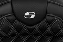 Roadsofa™ Lattice Stitch Seat Black For Harley Davidson FLHR 1584 - 78.5 CM