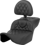 Roadsofa™ Extended Reach Seat Black For Harley Davidson FLTRXSE 1977 ABS - 28 CM