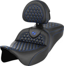 Honeycomb Roadsofa™ Seat Black For Harley Davidson FLH 1868 ABS - 33 CM