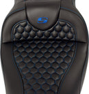Honeycomb Roadsofa™ Seat Black For Harley Davidson FLH 1868 ABS - 33 CM