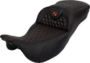 Honeycomb Roadsofa™ Seat Black For Harley Davidson FLHR 1584 ABS - 44.5 CM