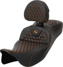 Honeycomb Roadsofa™ Seat Black For Harley Davidson FLH 1868 ABS - 44.5 CM