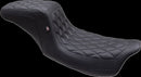 Double Diamond Squareback Seat Black For Harley Davidson FLH 1868 ABS 2021