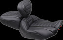 Deluxe Touring Passenger Seat Black / Grey For Harley Davidson FLHX 1923 ABS 2024-2025