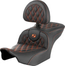 Roadsofa™ Lattice Stitch Seat Black For Harley Davidson FLHX 1923 - 33 CM