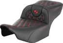 Roadsofa™ Extended Reach Seat Without Backrest Black For Harley Davidson FLTRK 1868 ABS - 28 CM